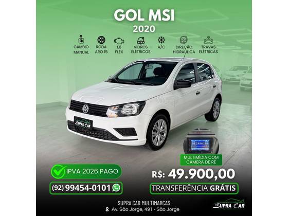 VOLKSWAGEN GOL 1.6 MSI TOTALFLEX 4P MANUAL VOLKSWAGEN GOL 1.6 MSI TOTALFLEX 4P MANUAL
